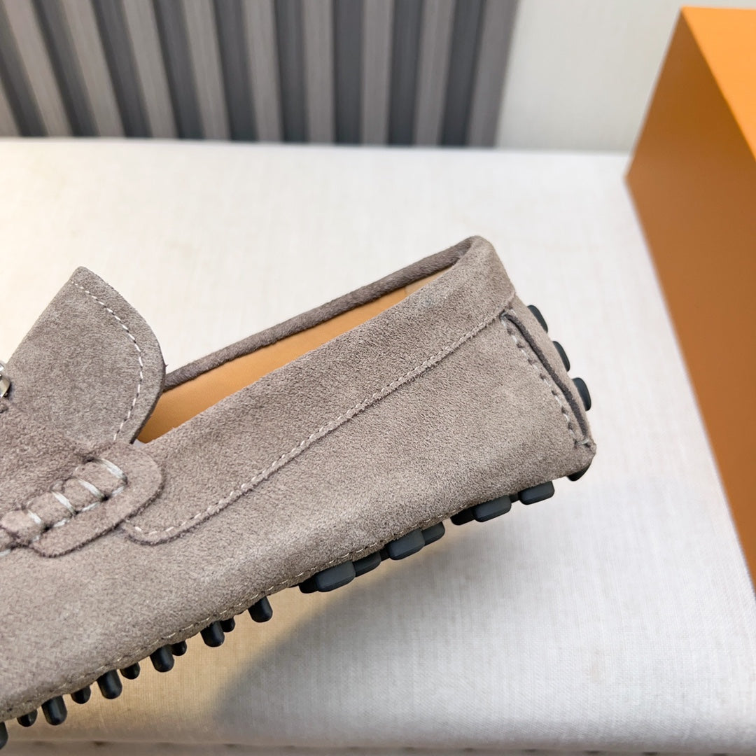 Louis Vuitton Pebbled Leather Driving Shoes