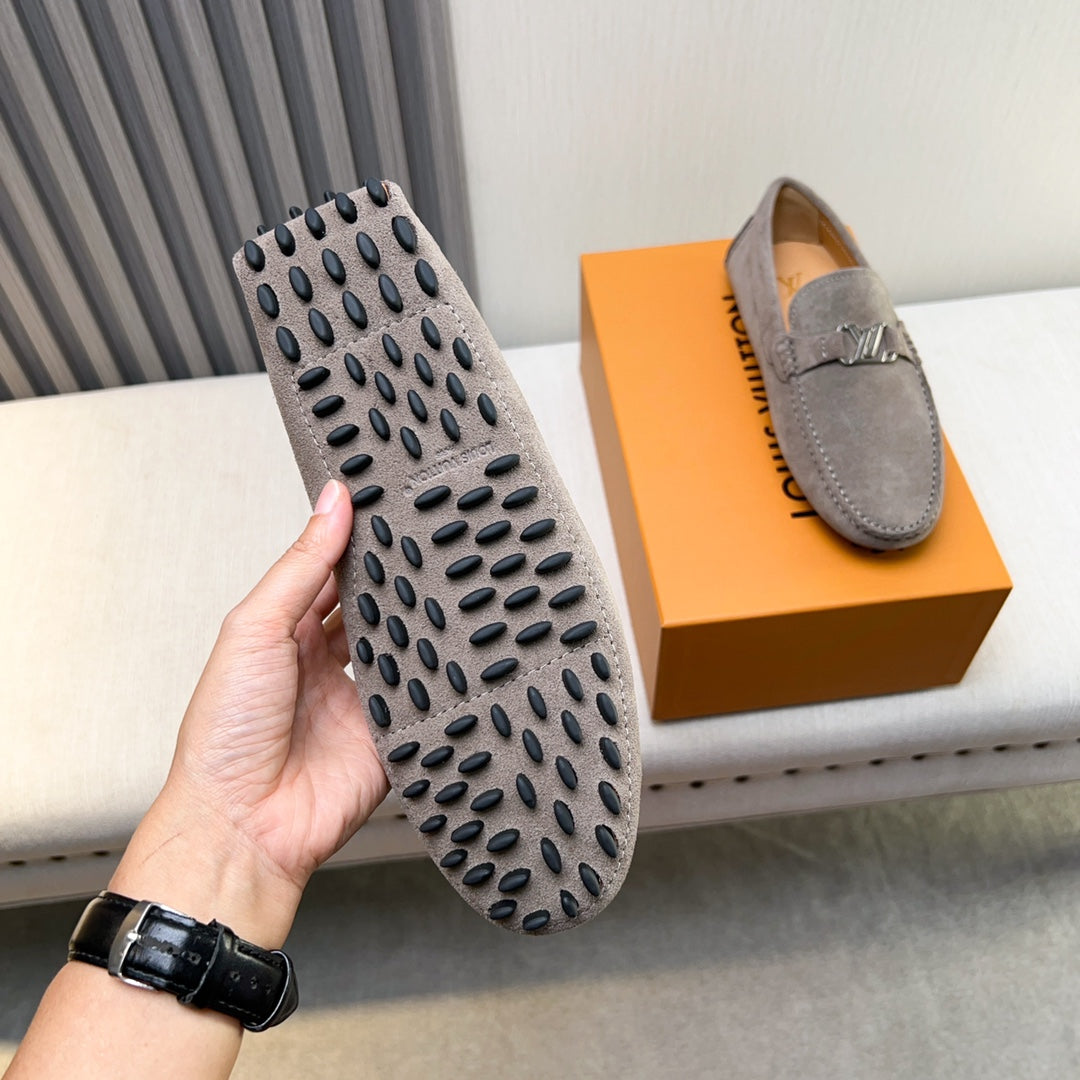 Louis Vuitton Pebbled Leather Driving Shoes