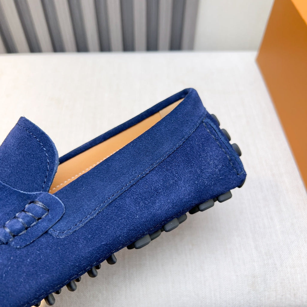 Louis Vuitton Pebbled Leather Driving Shoes