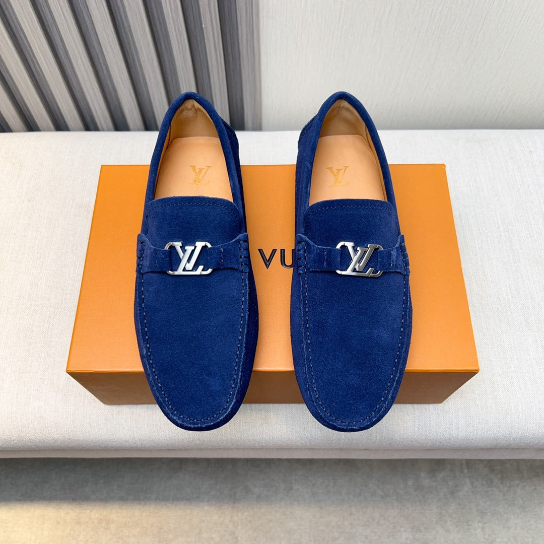 Louis Vuitton Pebbled Leather Driving Shoes