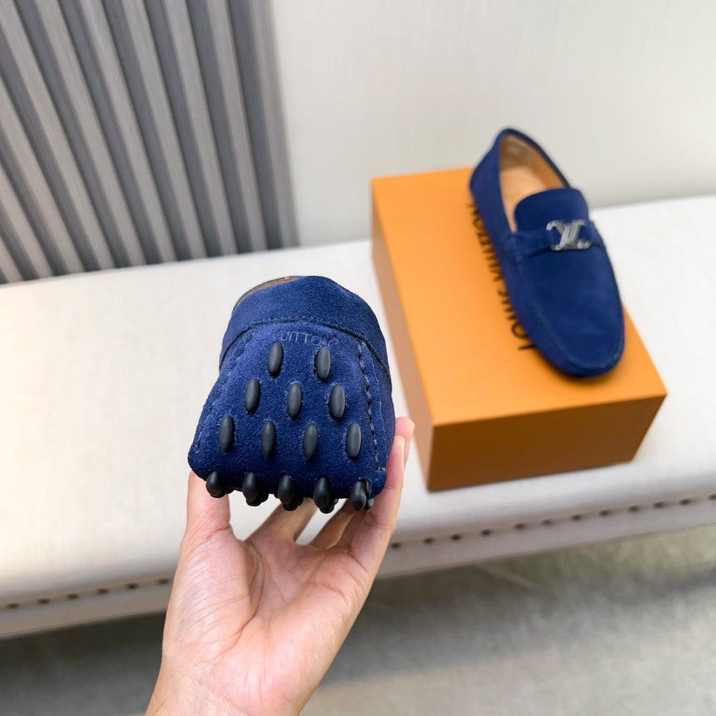 Louis Vuitton Pebbled Leather Driving Shoes