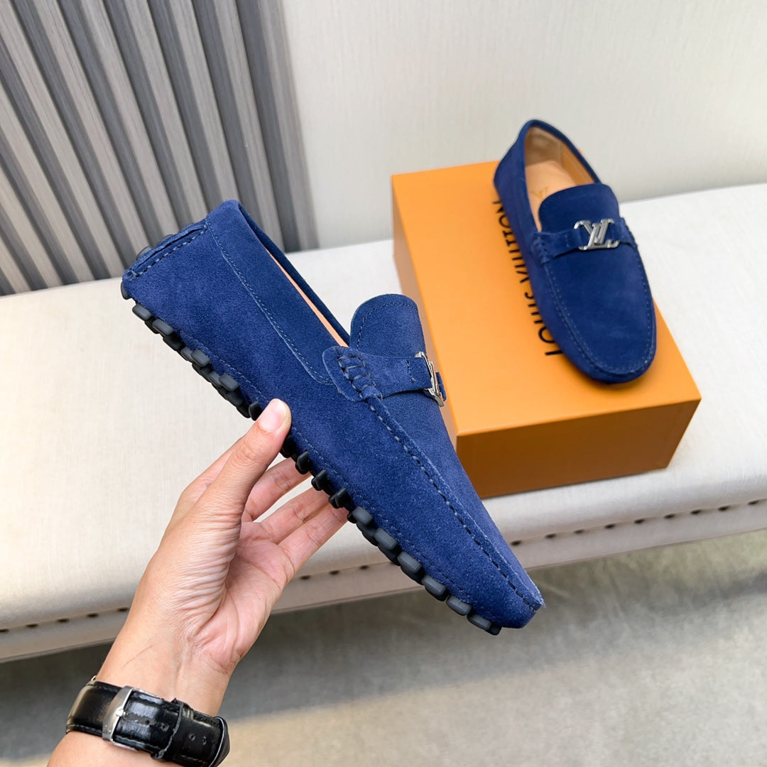 Louis Vuitton Pebbled Leather Driving Shoes