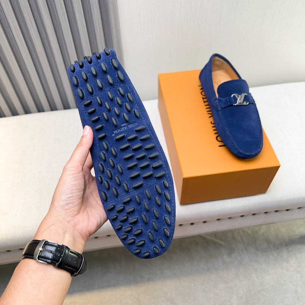 Louis Vuitton Pebbled Leather Driving Shoes