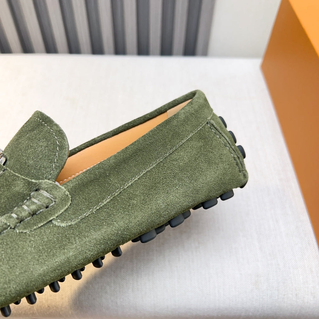 Louis Vuitton Pebbled Leather Driving Shoes