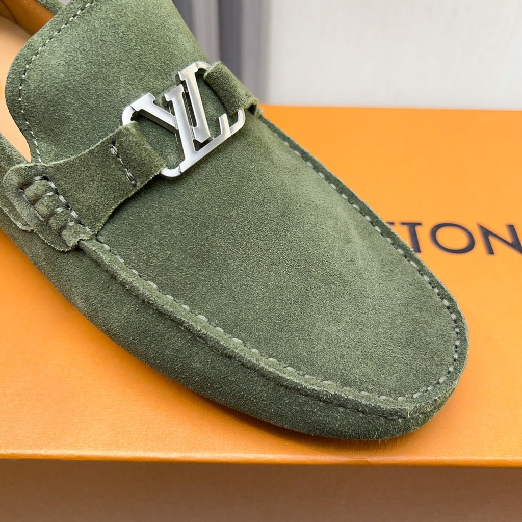 Louis Vuitton Pebbled Leather Driving Shoes