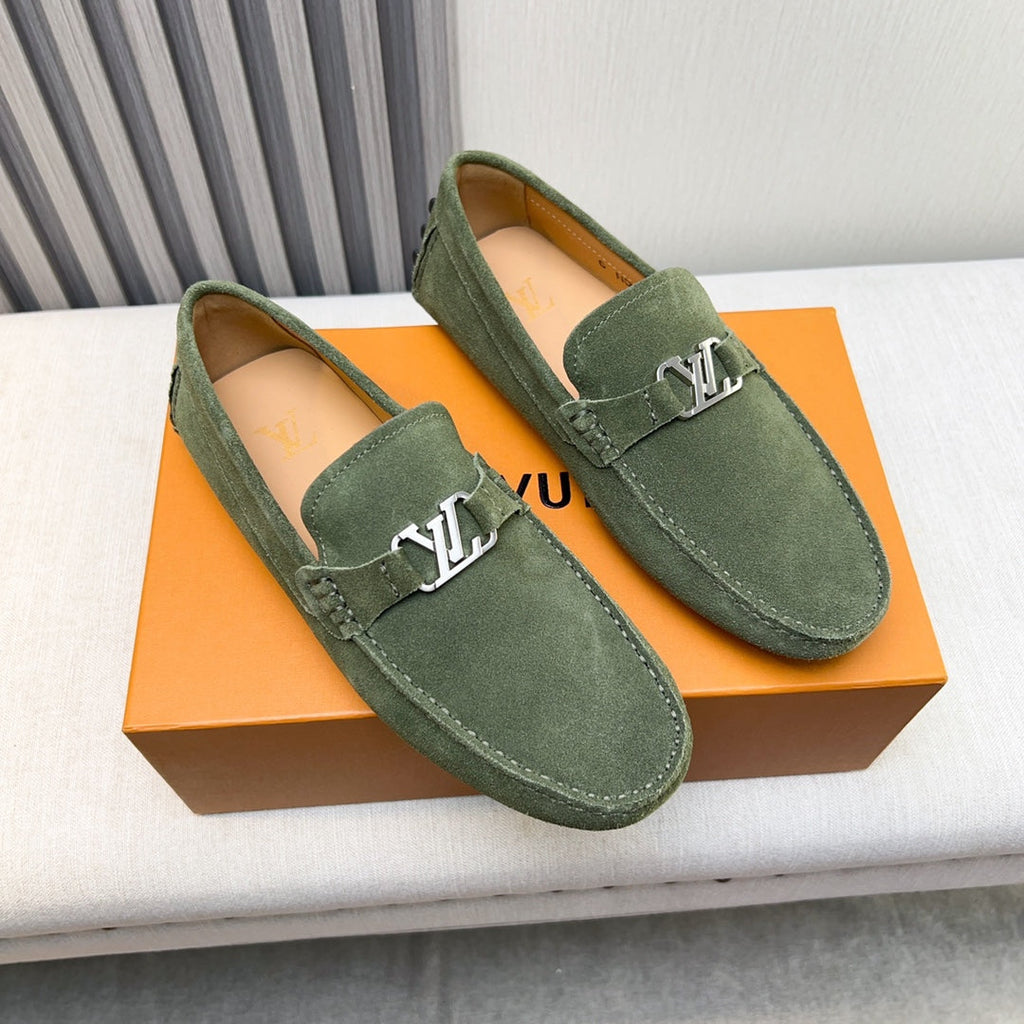 Louis Vuitton Pebbled Leather Driving Shoes
