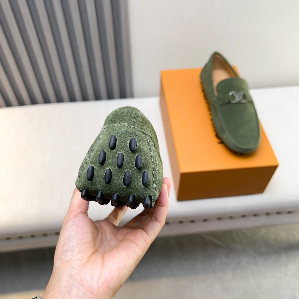 Louis Vuitton Pebbled Leather Driving Shoes