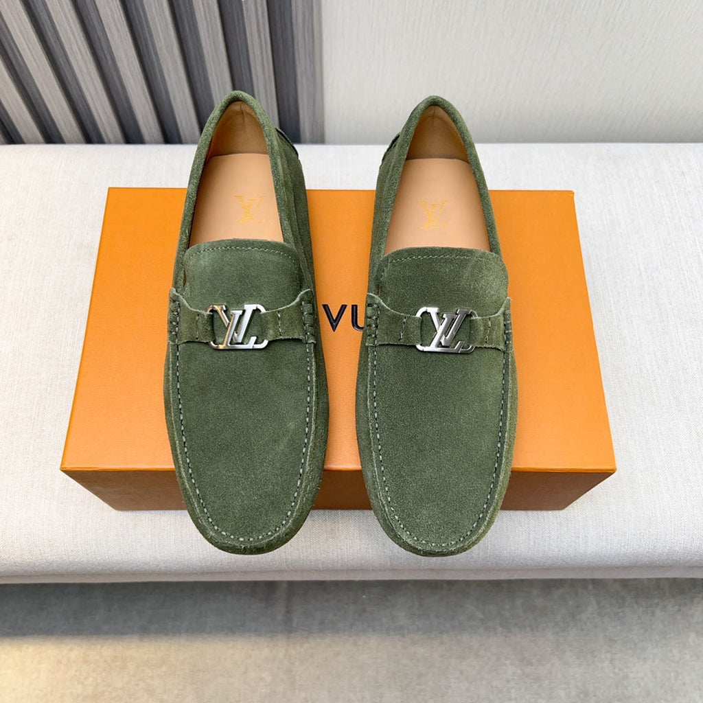 Louis Vuitton Pebbled Leather Driving Shoes