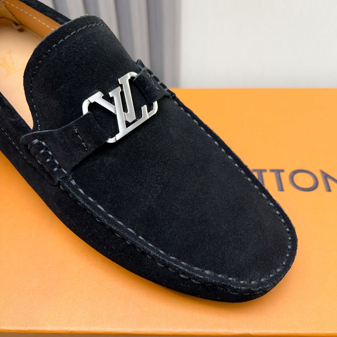 Louis Vuitton Pebbled Leather Driving Shoes