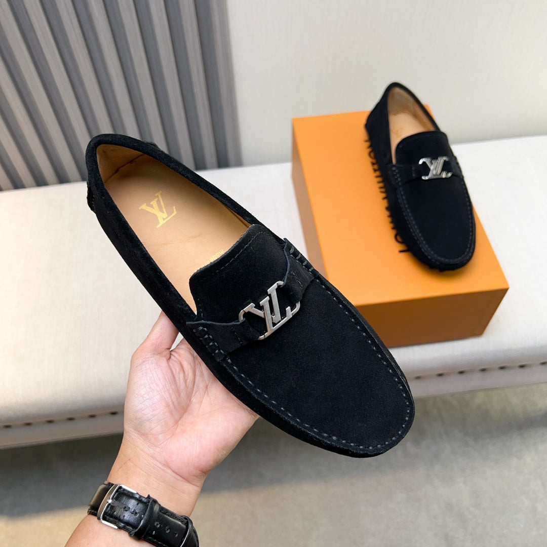 Louis Vuitton Pebbled Leather Driving Shoes