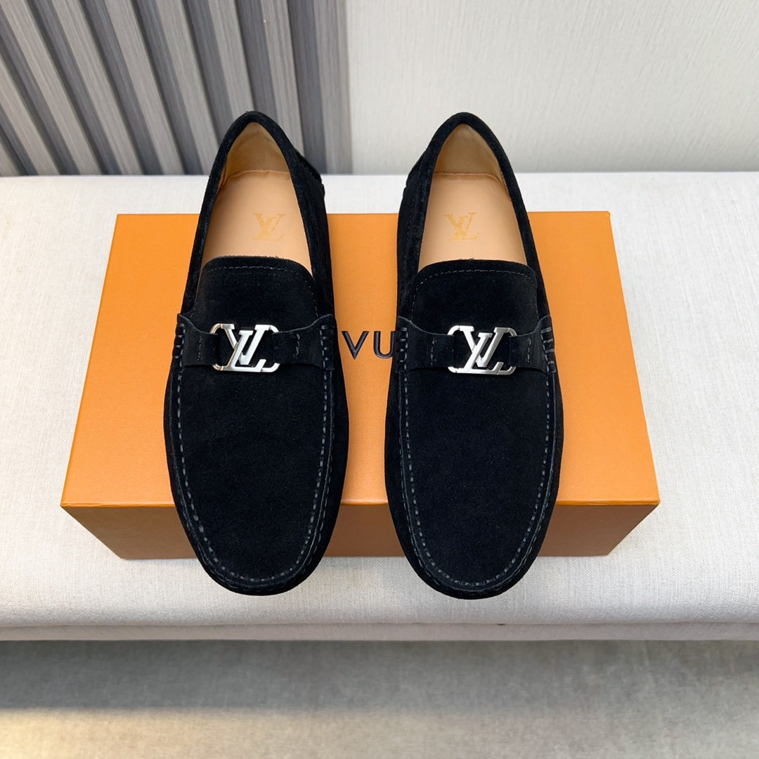 Louis Vuitton Pebbled Leather Driving Shoes