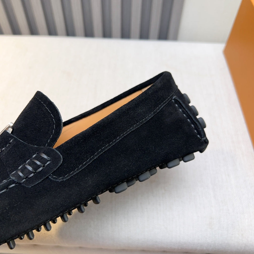 Louis Vuitton Pebbled Leather Driving Shoes