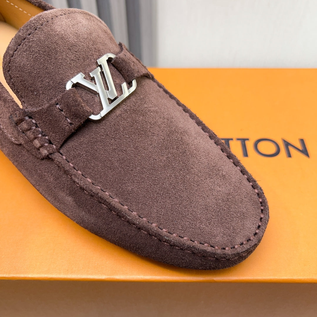 Louis Vuitton Pebbled Leather Driving Shoes