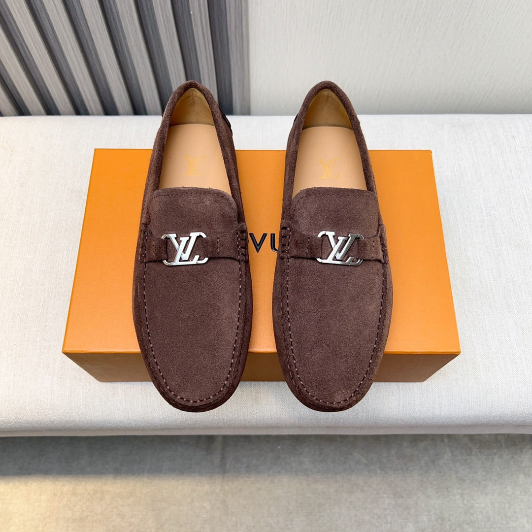 Louis Vuitton Pebbled Leather Driving Shoes