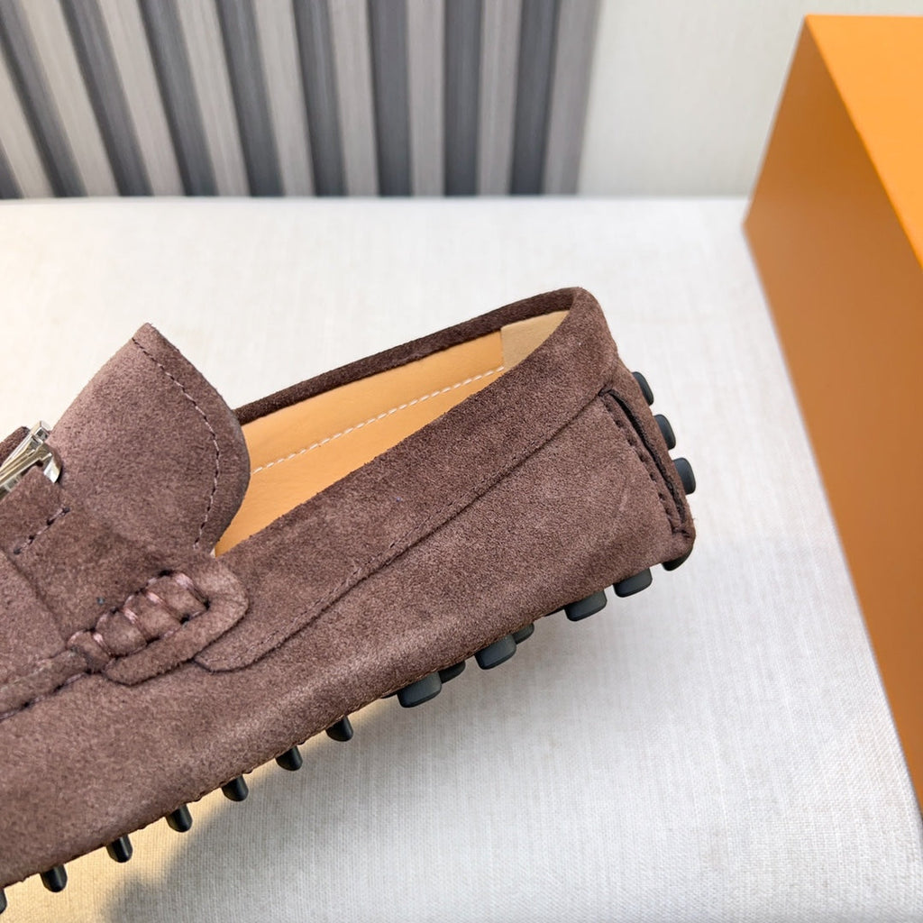 Louis Vuitton Pebbled Leather Driving Shoes