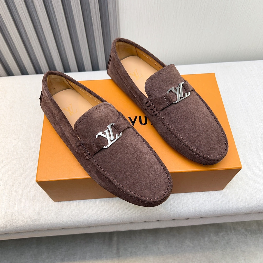 Louis Vuitton Pebbled Leather Driving Shoes