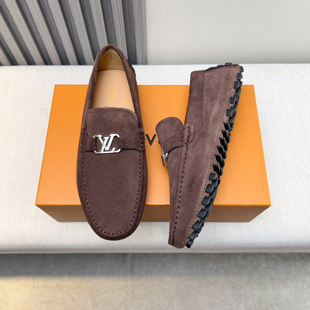 Louis Vuitton Pebbled Leather Driving Shoes