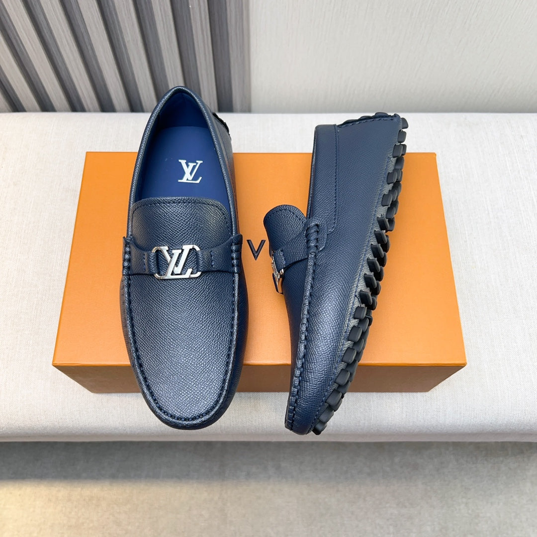 Louis Vuitton Pebbled Leather Driving Shoes
