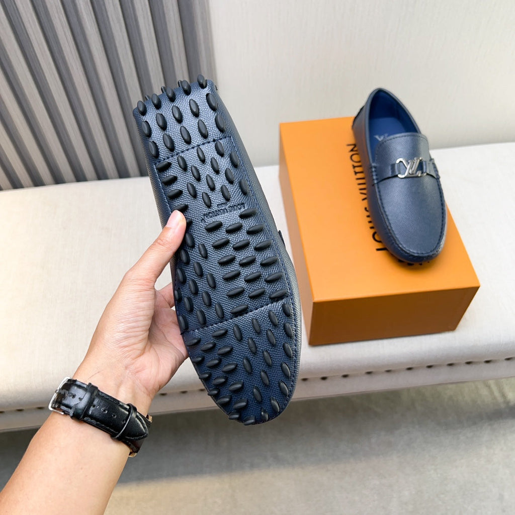 Louis Vuitton Pebbled Leather Driving Shoes
