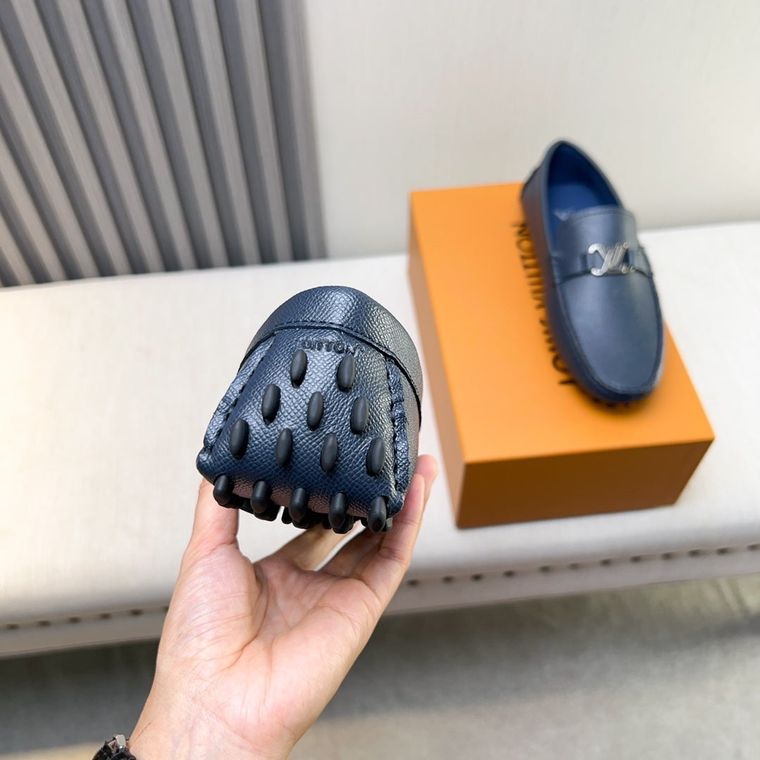 Louis Vuitton Pebbled Leather Driving Shoes