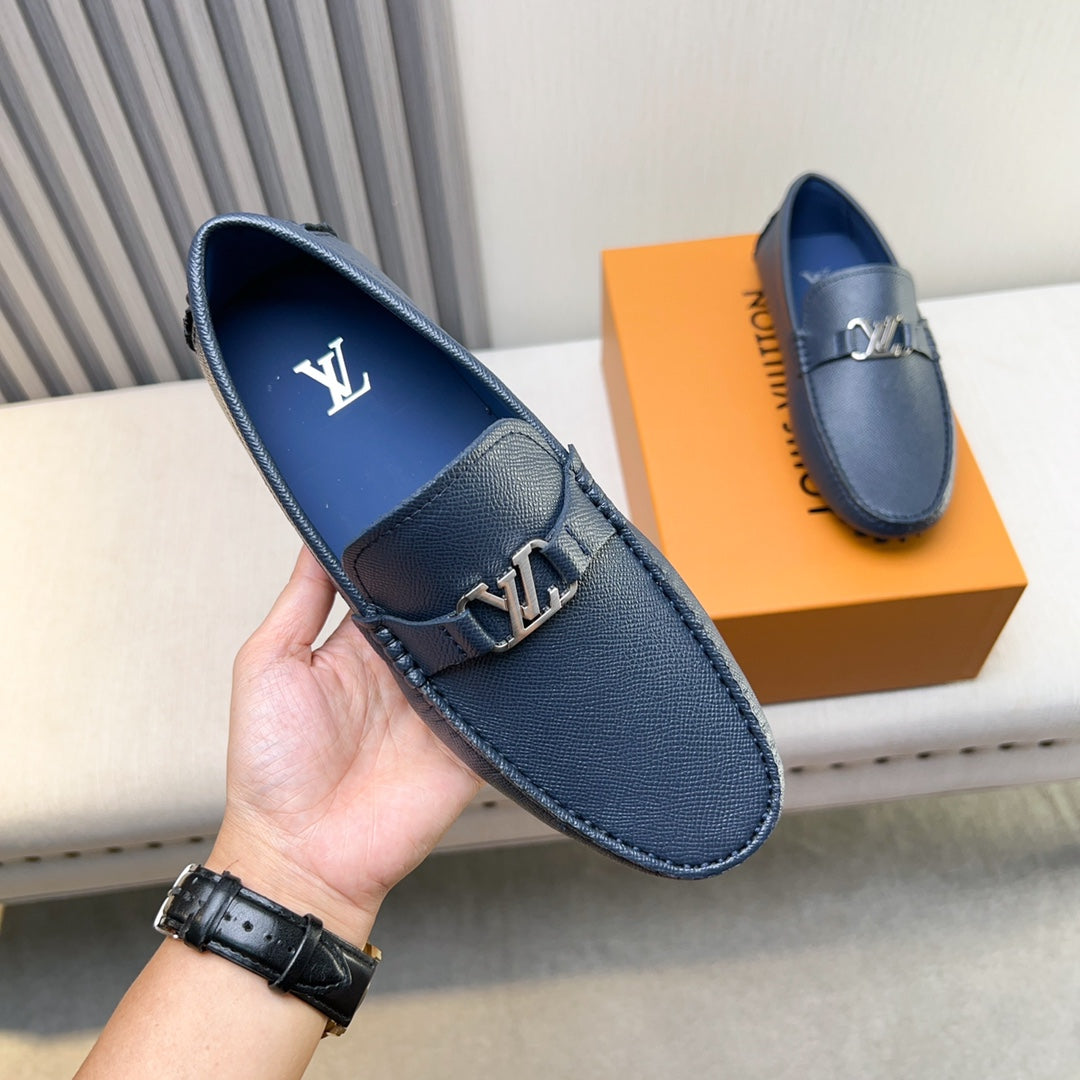 Louis Vuitton Pebbled Leather Driving Shoes