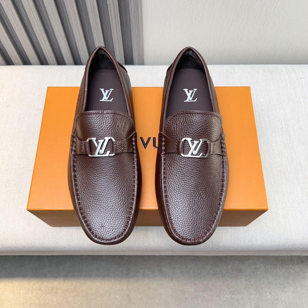 Louis Vuitton Pebbled Leather Driving Shoes