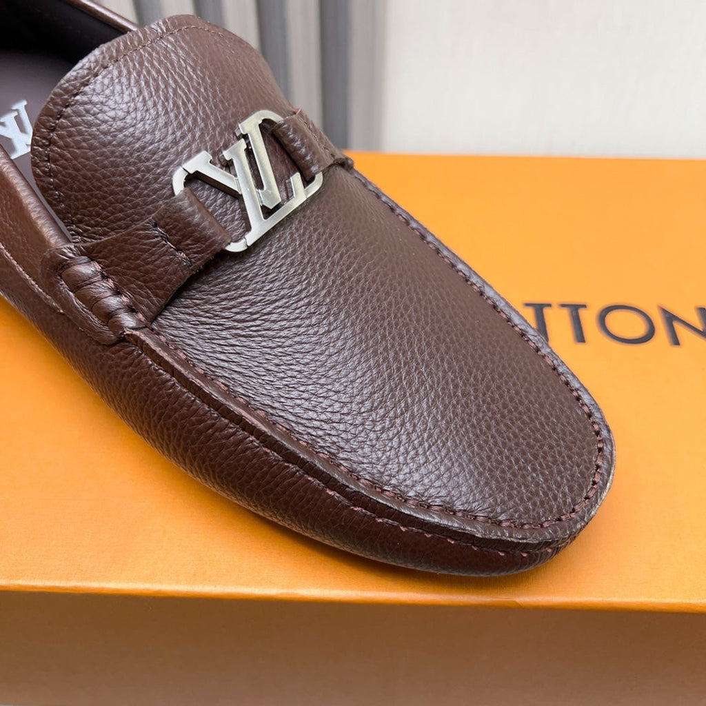 Louis Vuitton Pebbled Leather Driving Shoes