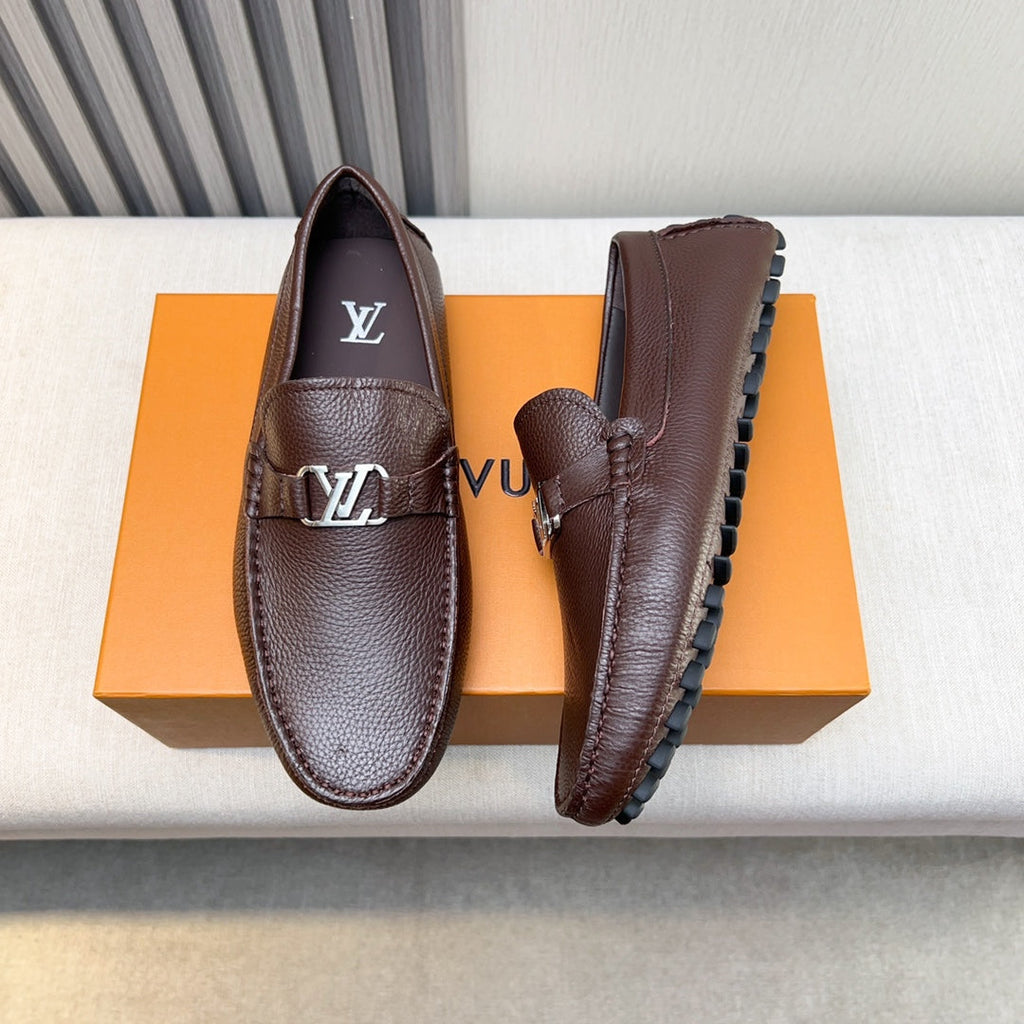 Louis Vuitton Pebbled Leather Driving Shoes