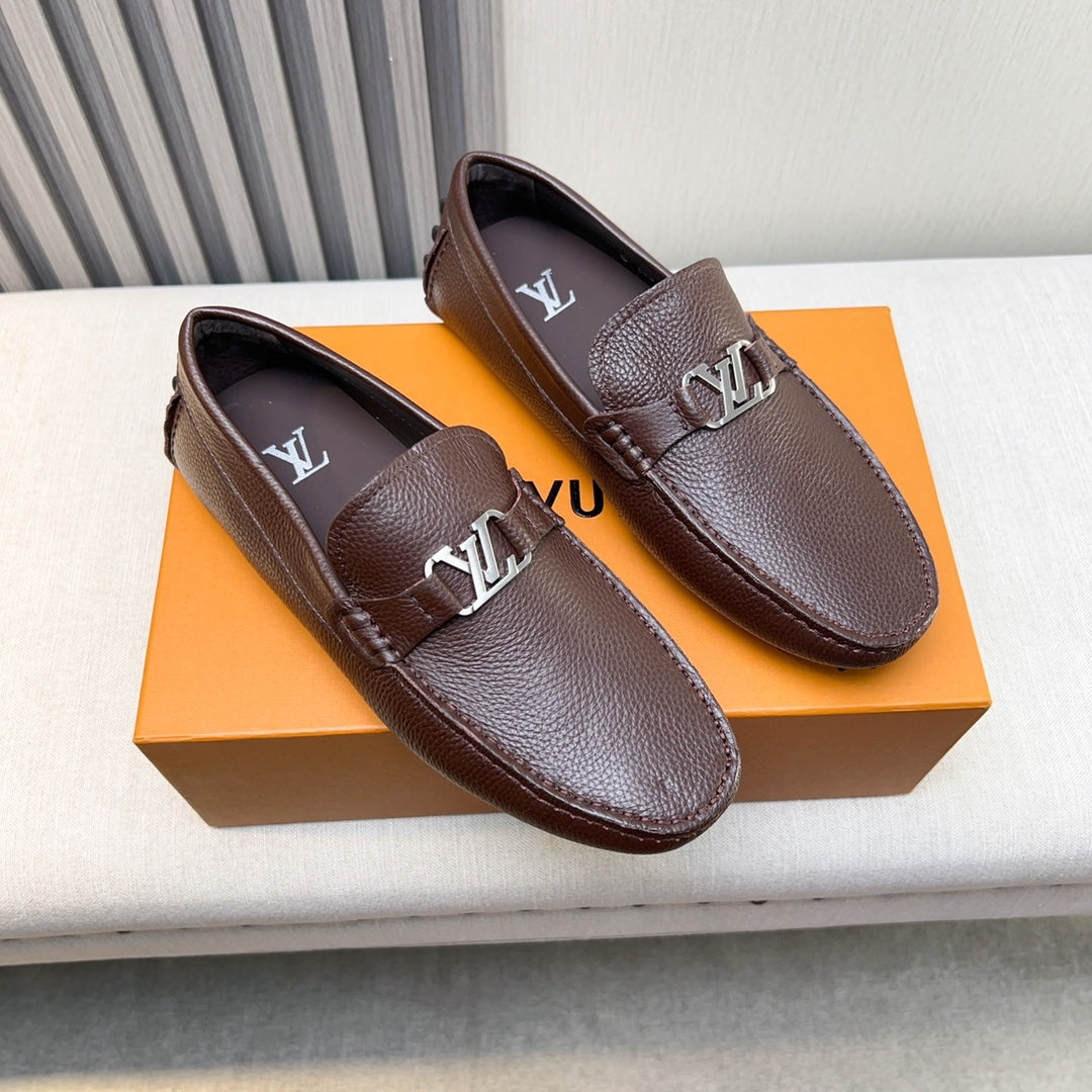 Louis Vuitton Pebbled Leather Driving Shoes