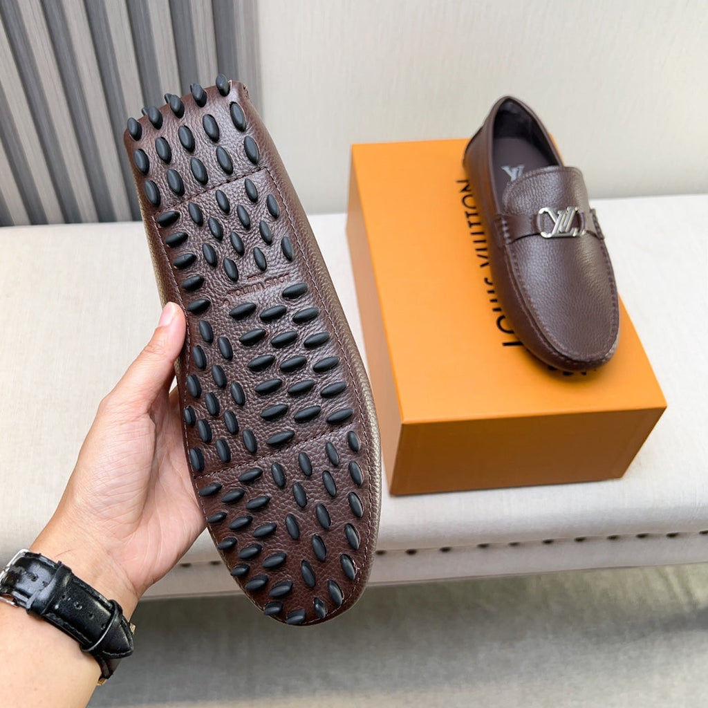 Louis Vuitton Pebbled Leather Driving Shoes
