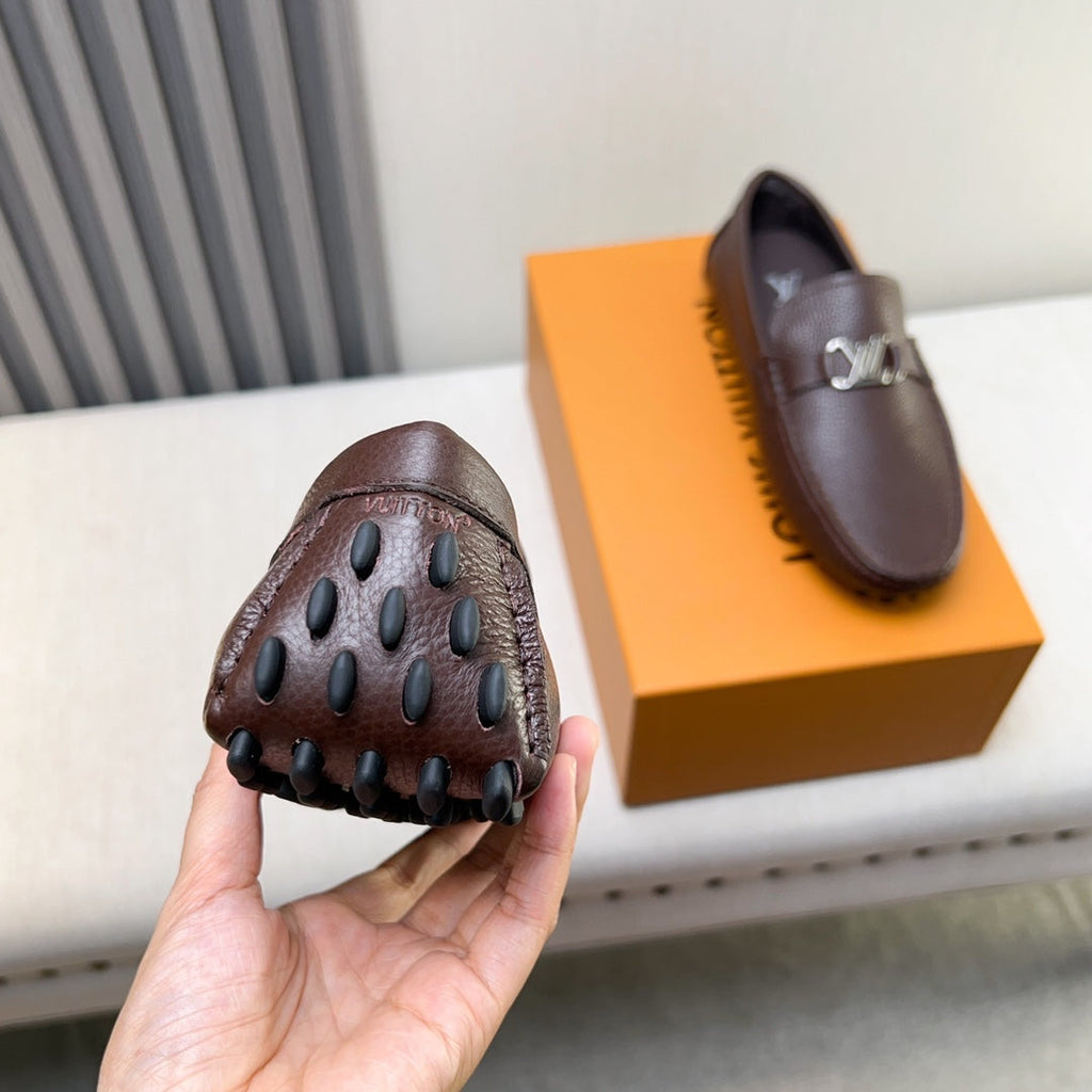 Louis Vuitton Pebbled Leather Driving Shoes