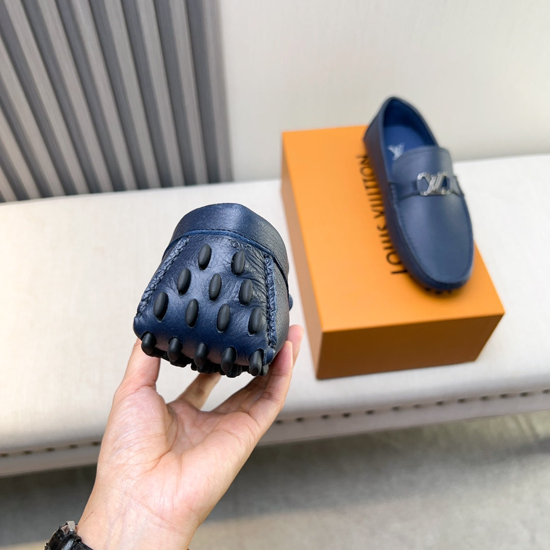 Louis Vuitton Pebbled Leather Driving Shoes
