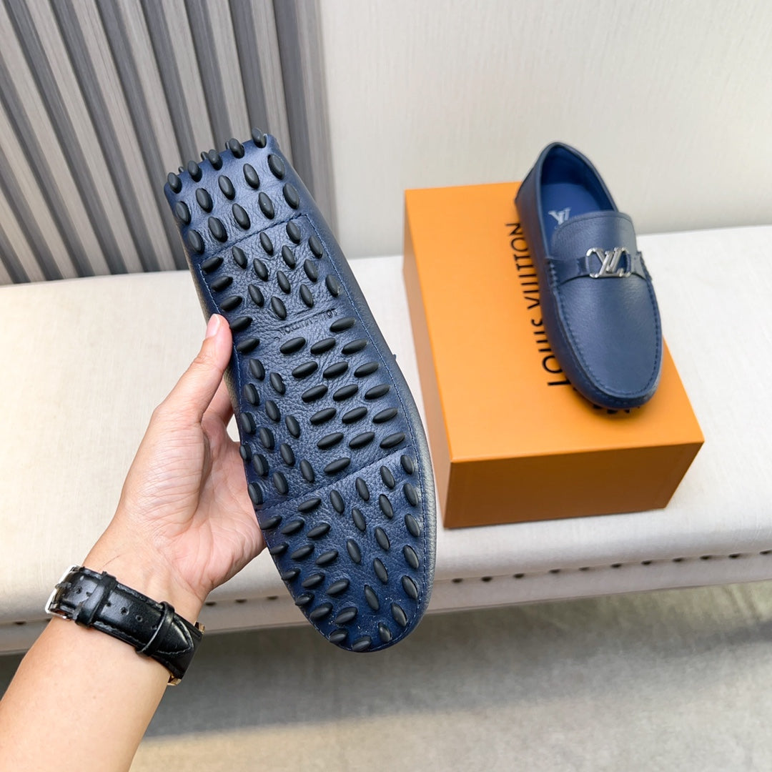 Louis Vuitton Pebbled Leather Driving Shoes
