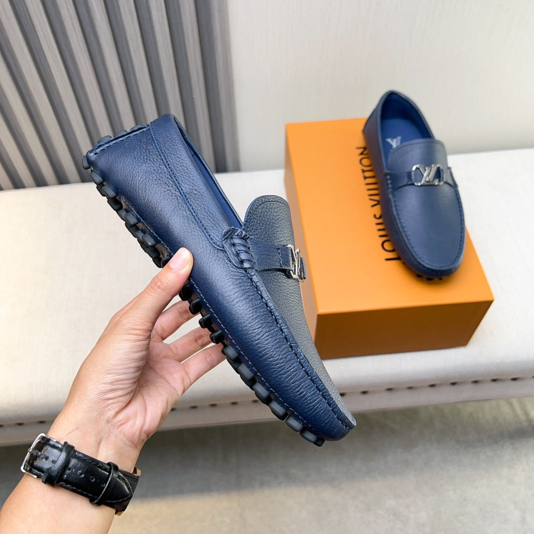 Louis Vuitton Pebbled Leather Driving Shoes