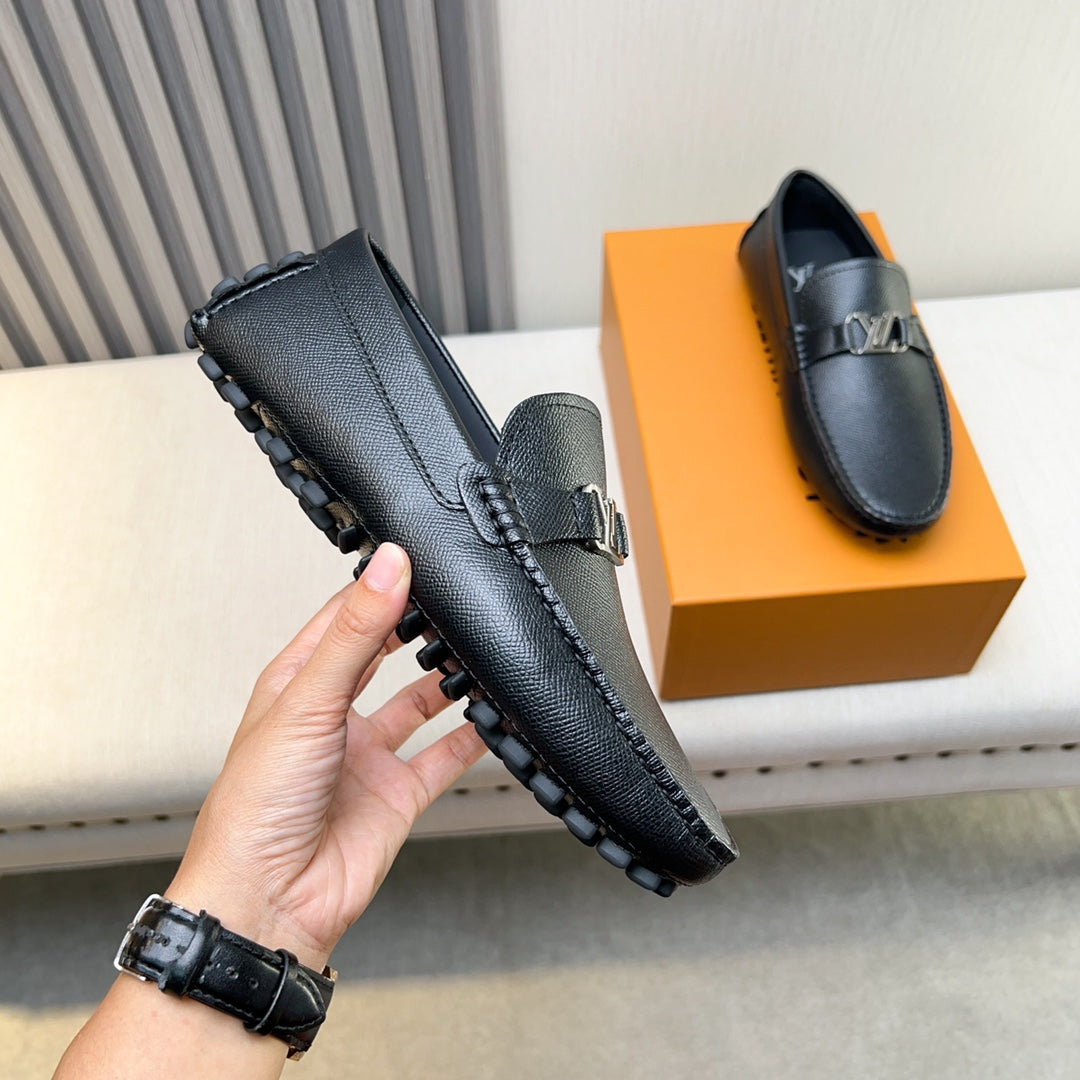 Louis Vuitton Pebbled Leather Driving Shoes