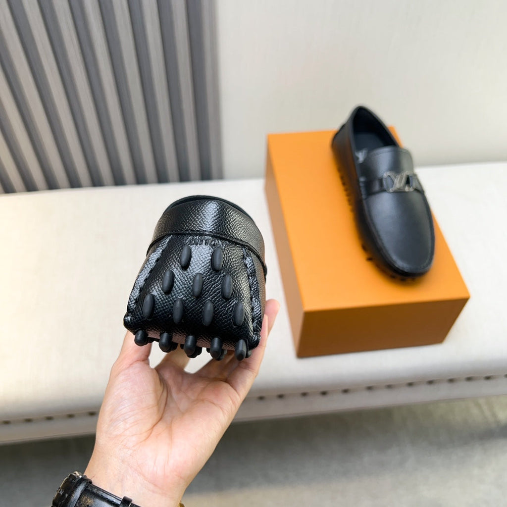 Louis Vuitton Pebbled Leather Driving Shoes