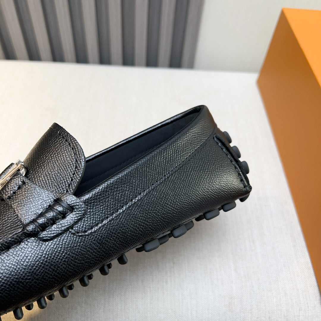 Louis Vuitton Pebbled Leather Driving Shoes