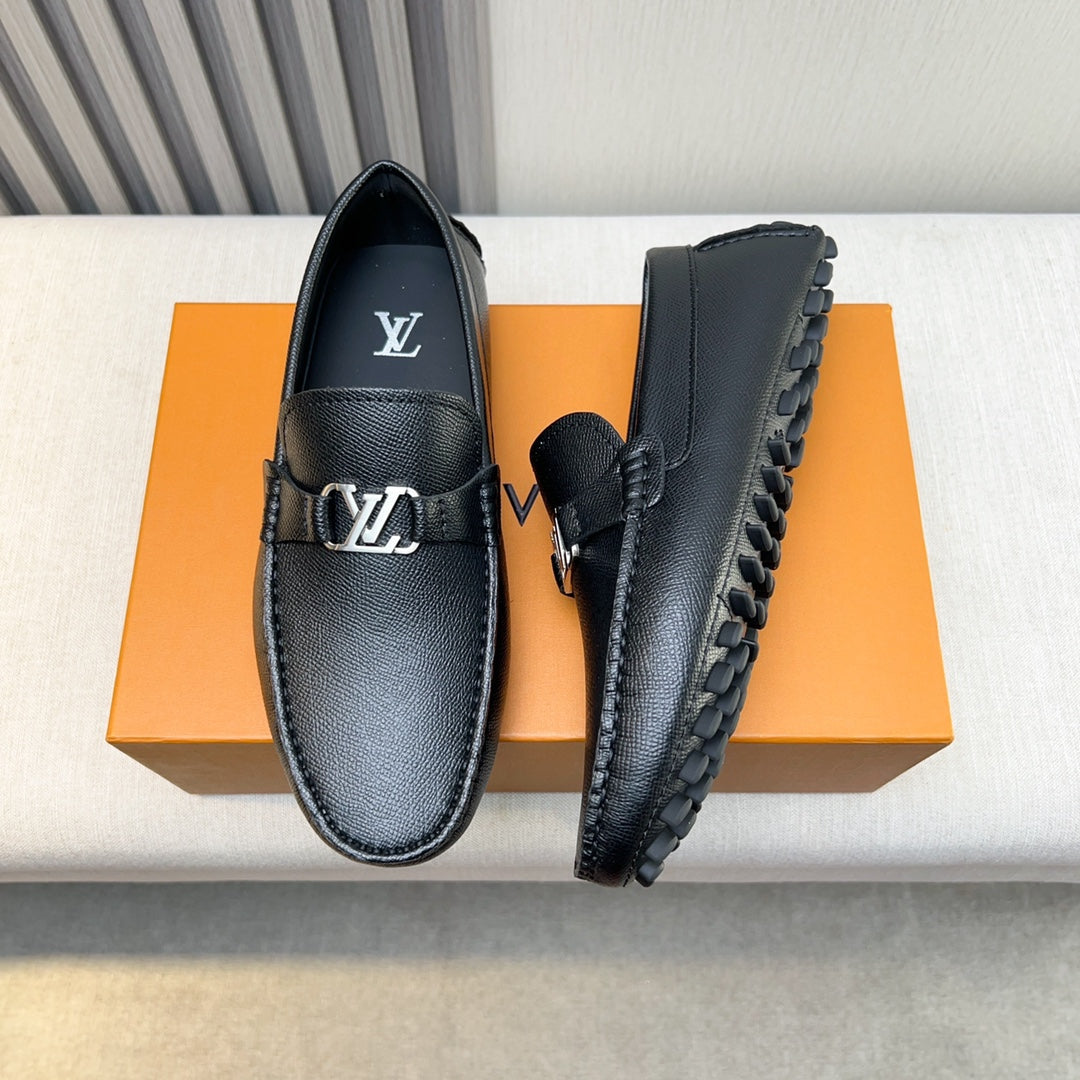 Louis Vuitton Pebbled Leather Driving Shoes
