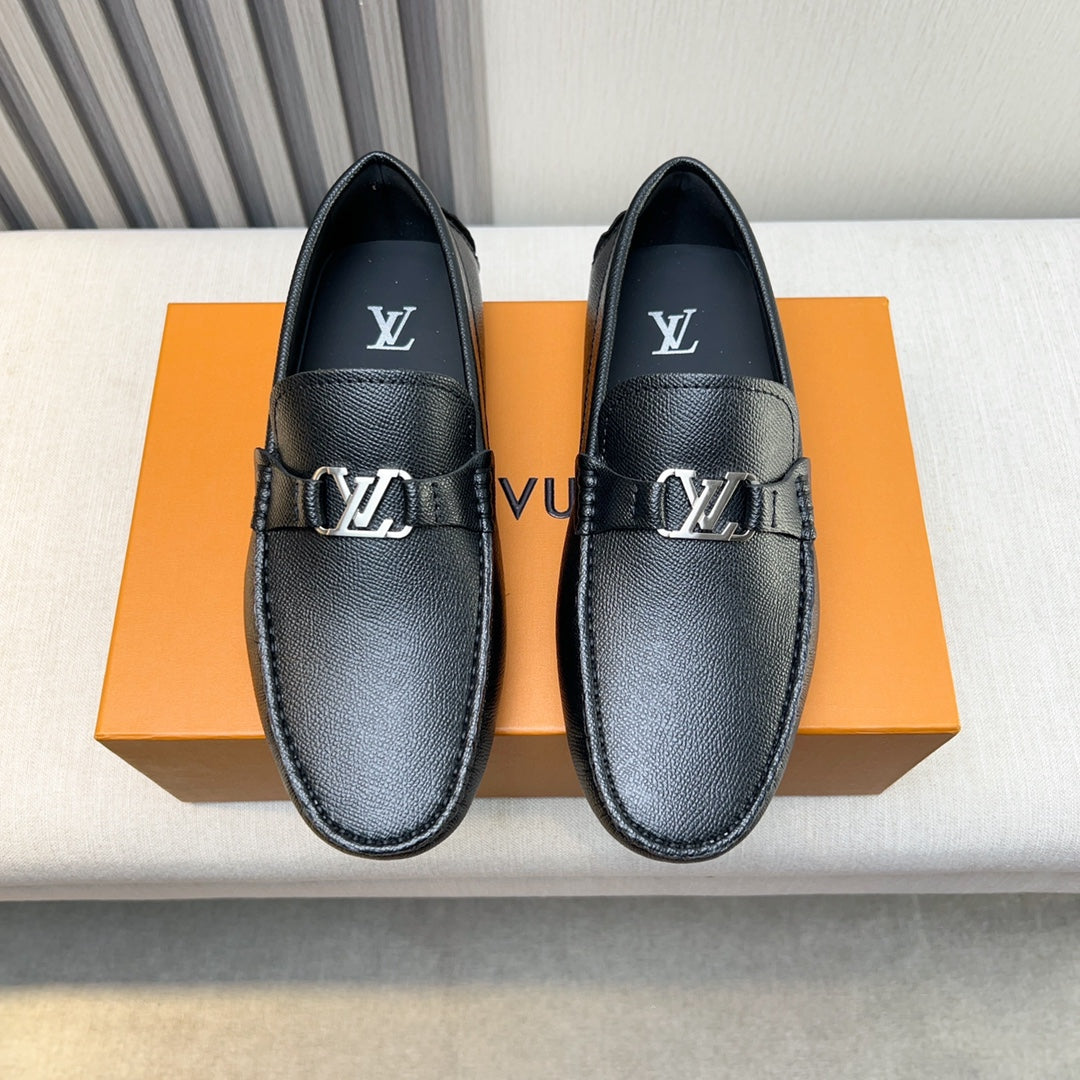 Louis Vuitton Pebbled Leather Driving Shoes