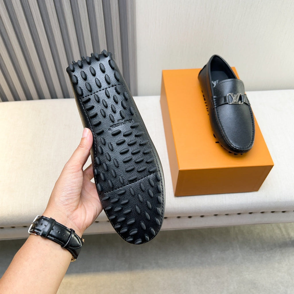 Louis Vuitton Pebbled Leather Driving Shoes