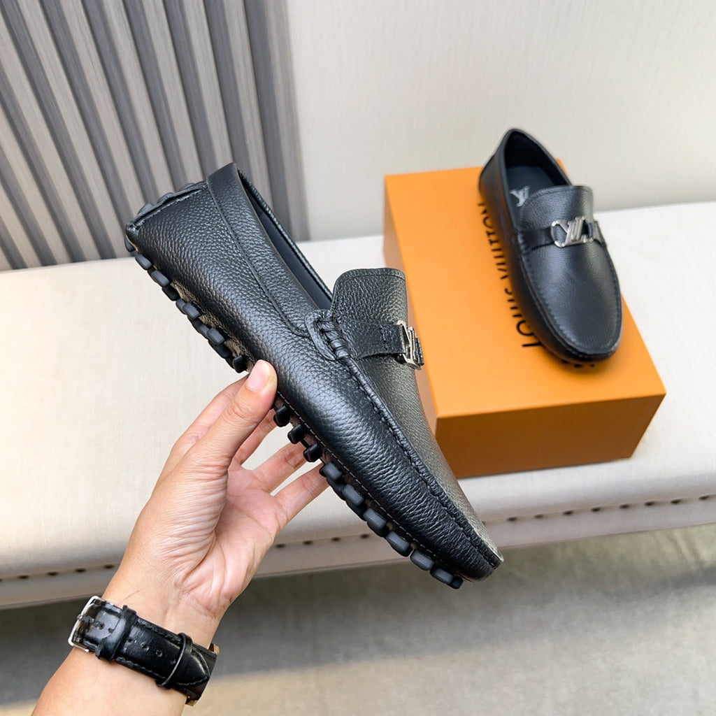 Louis Vuitton Pebbled Leather Driving Shoes