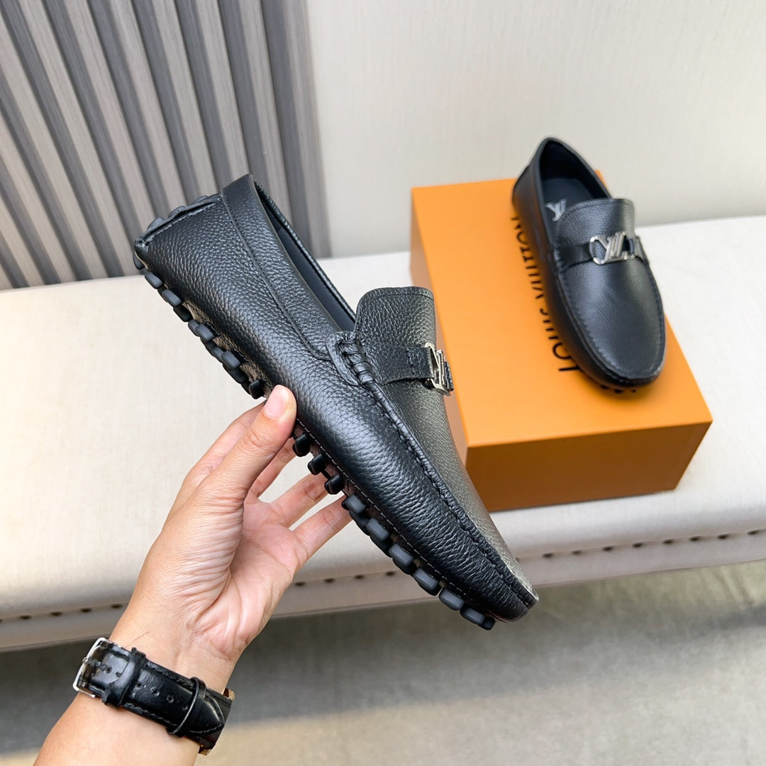 Louis Vuitton Pebbled Leather Driving Shoes