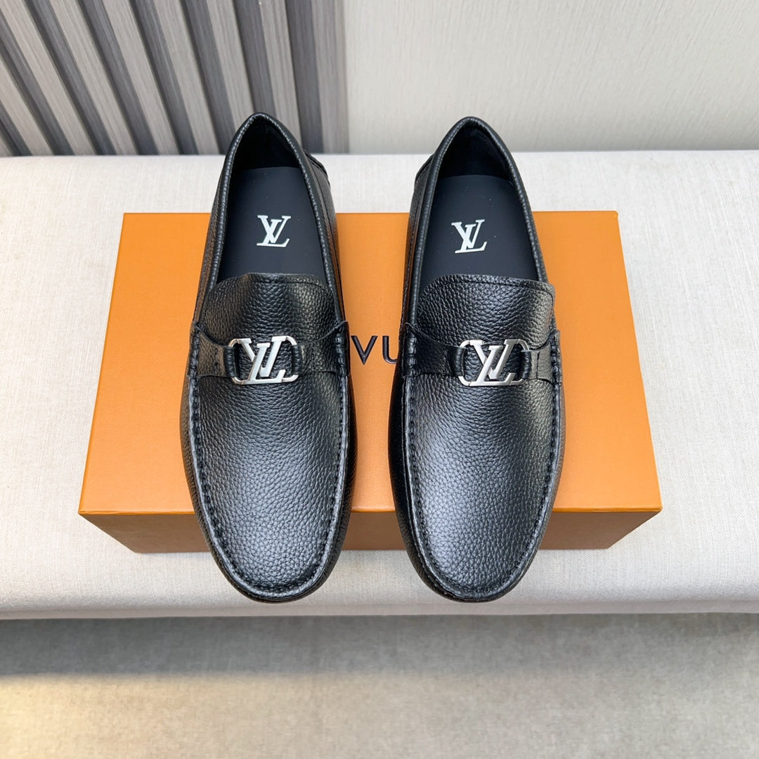 Louis Vuitton Pebbled Leather Driving Shoes