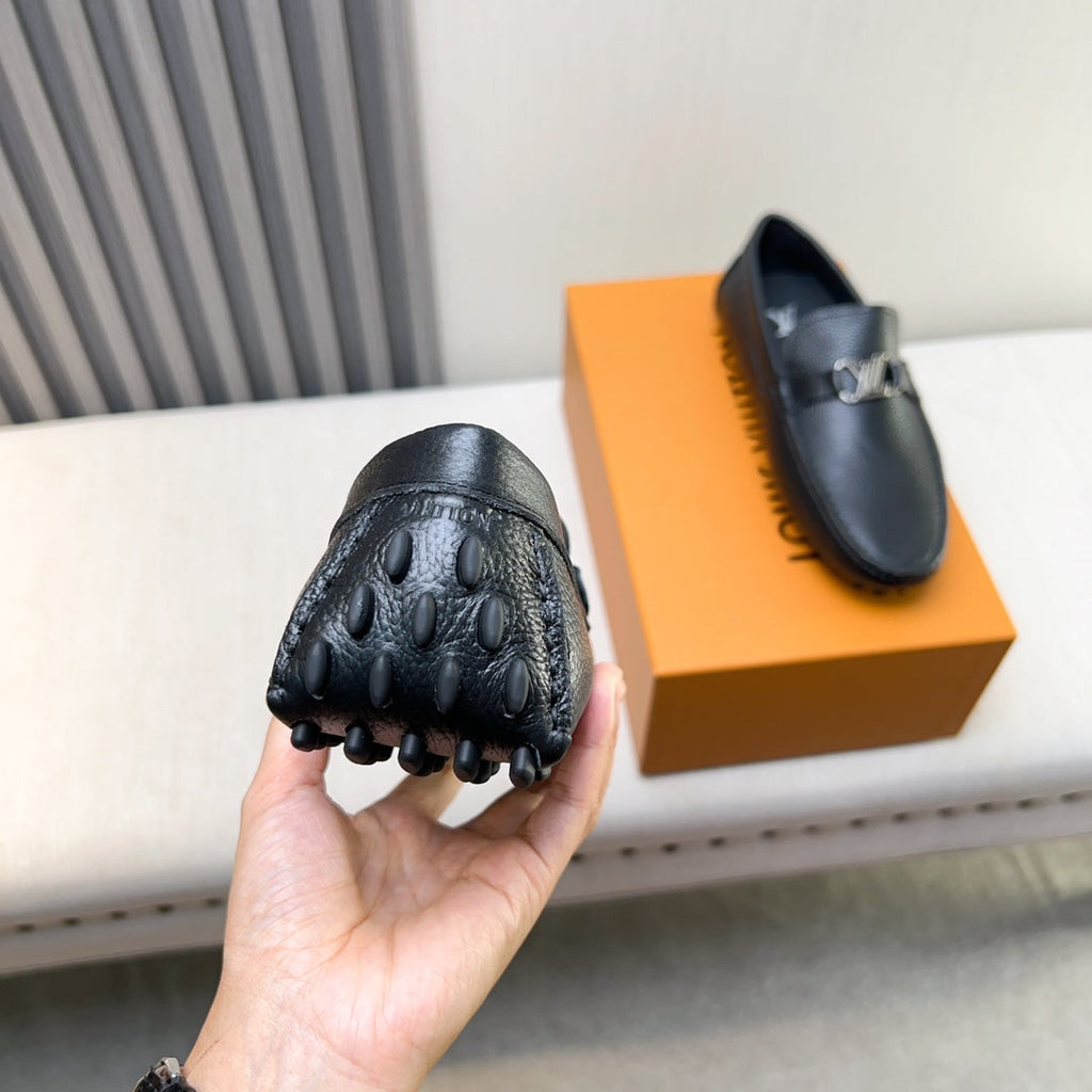 Louis Vuitton Pebbled Leather Driving Shoes