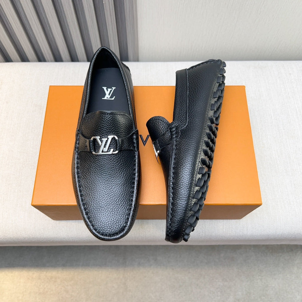 Louis Vuitton Pebbled Leather Driving Shoes