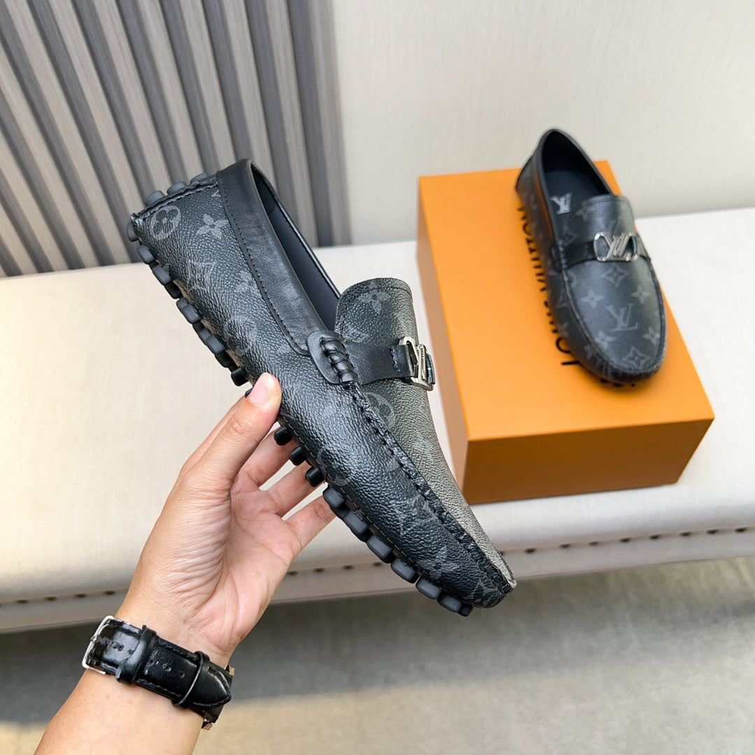 Louis Vuitton Pebbled Leather Driving Shoes