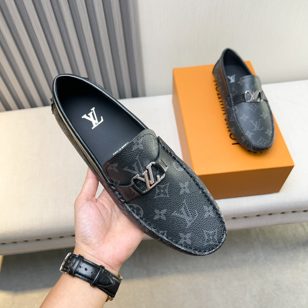 Louis Vuitton Pebbled Leather Driving Shoes