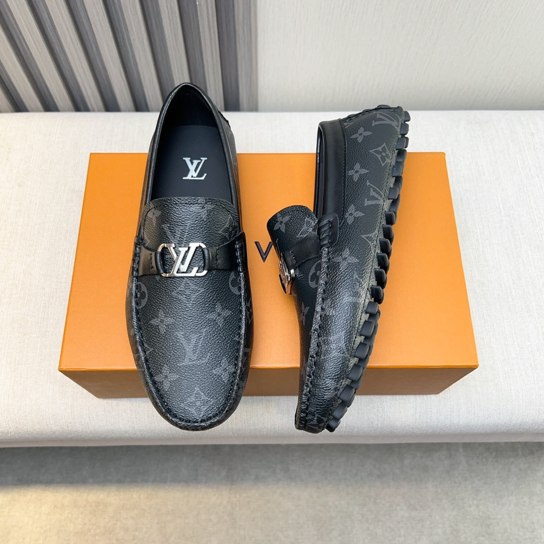 Louis Vuitton Pebbled Leather Driving Shoes