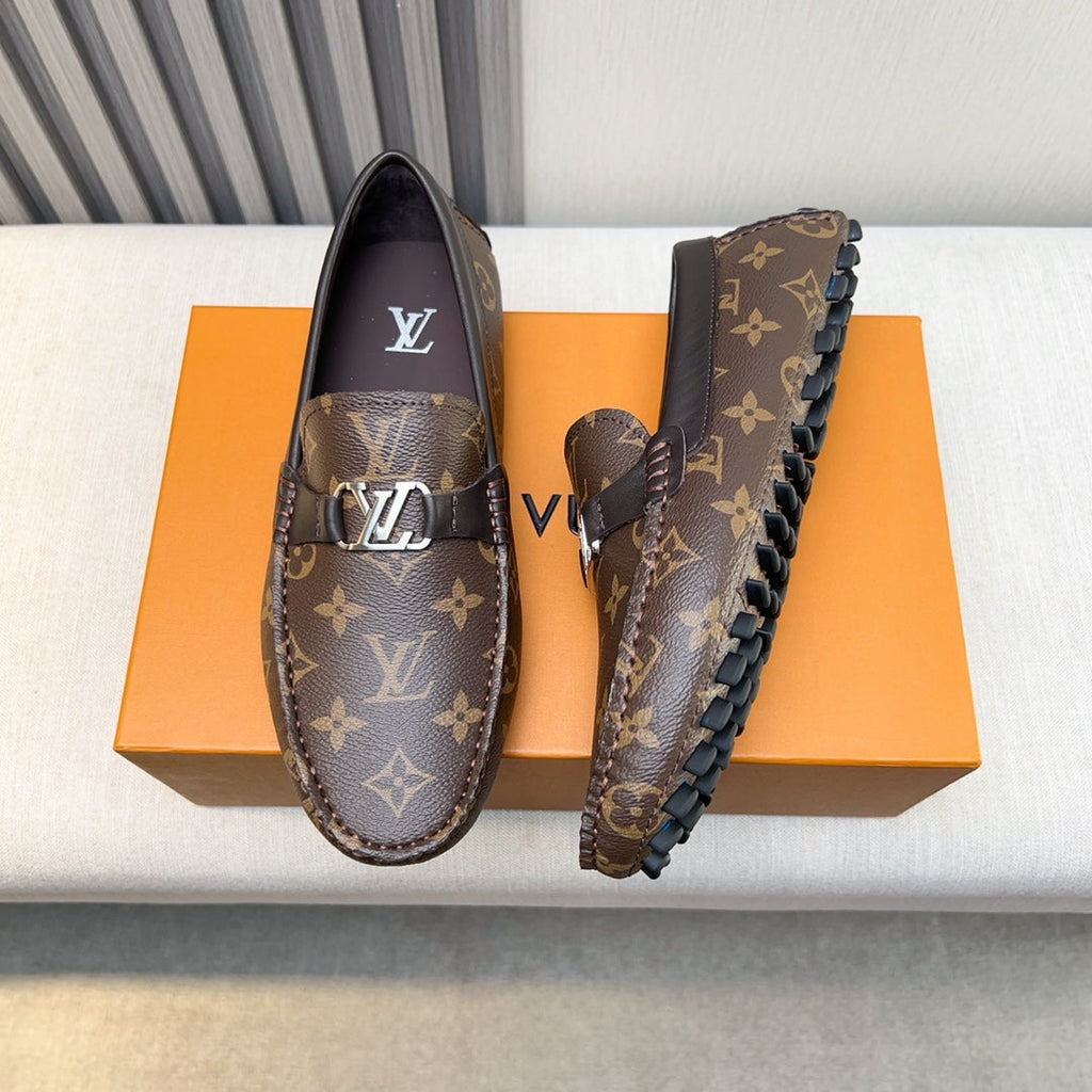 Louis Vuitton Pebbled Leather Driving Shoes