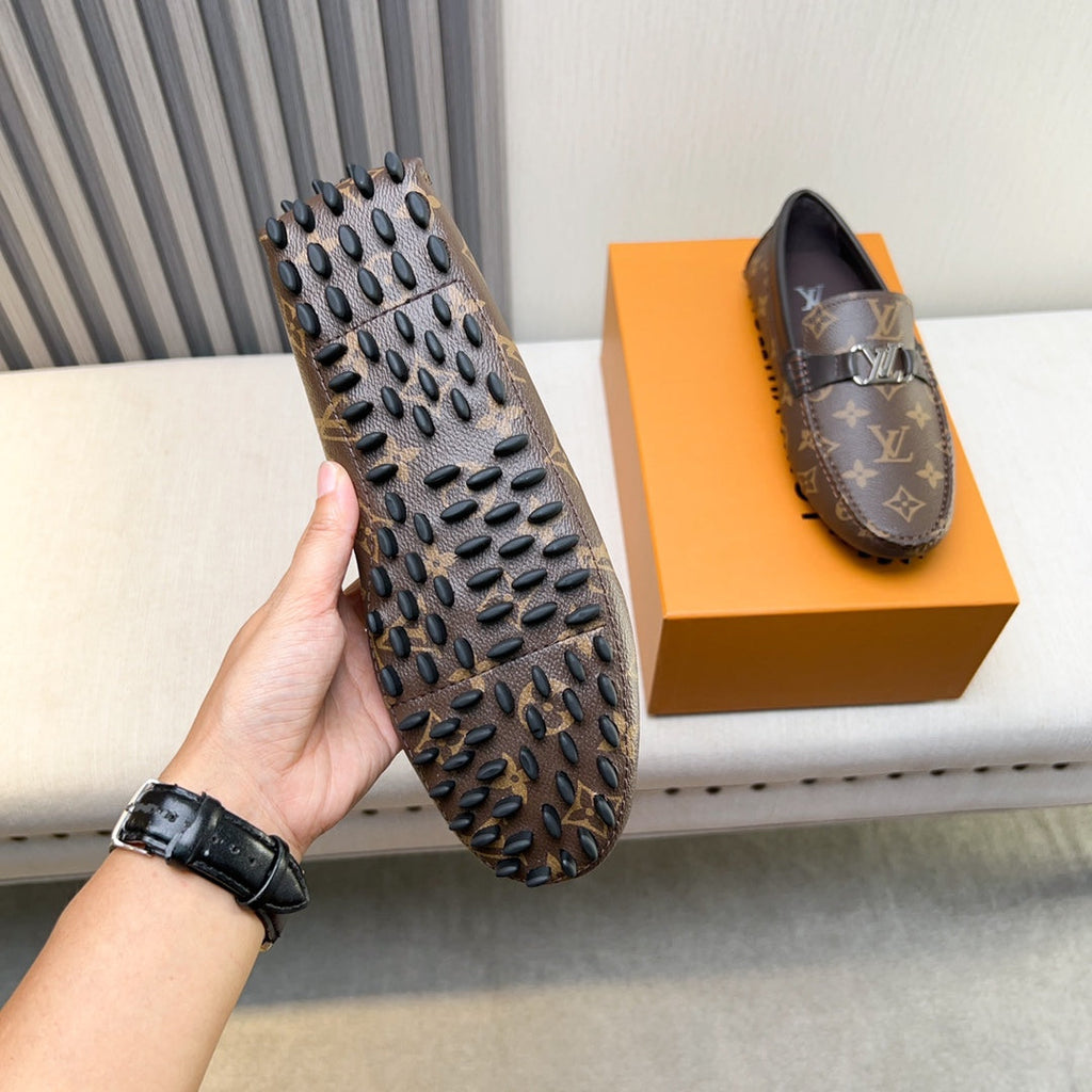 Louis Vuitton Pebbled Leather Driving Shoes